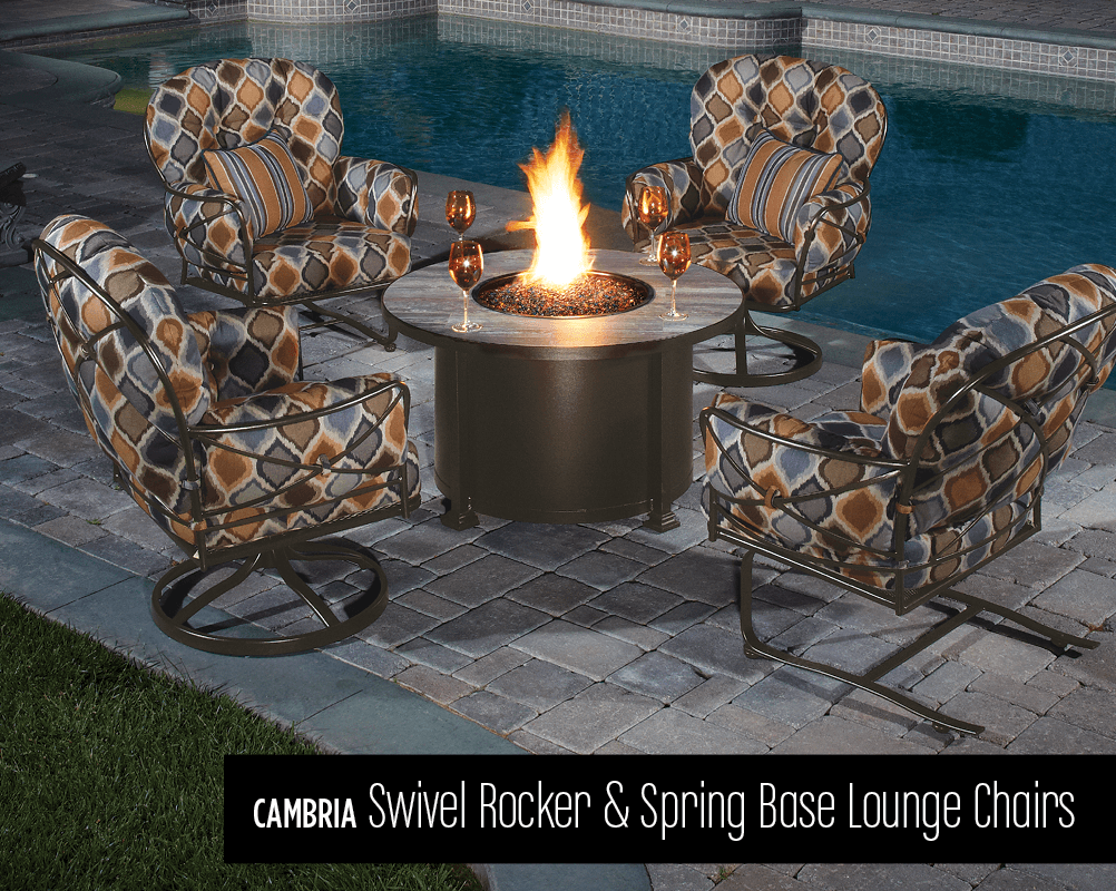 Cambria Swivel Rocker & Spring Base Lounge Chairs