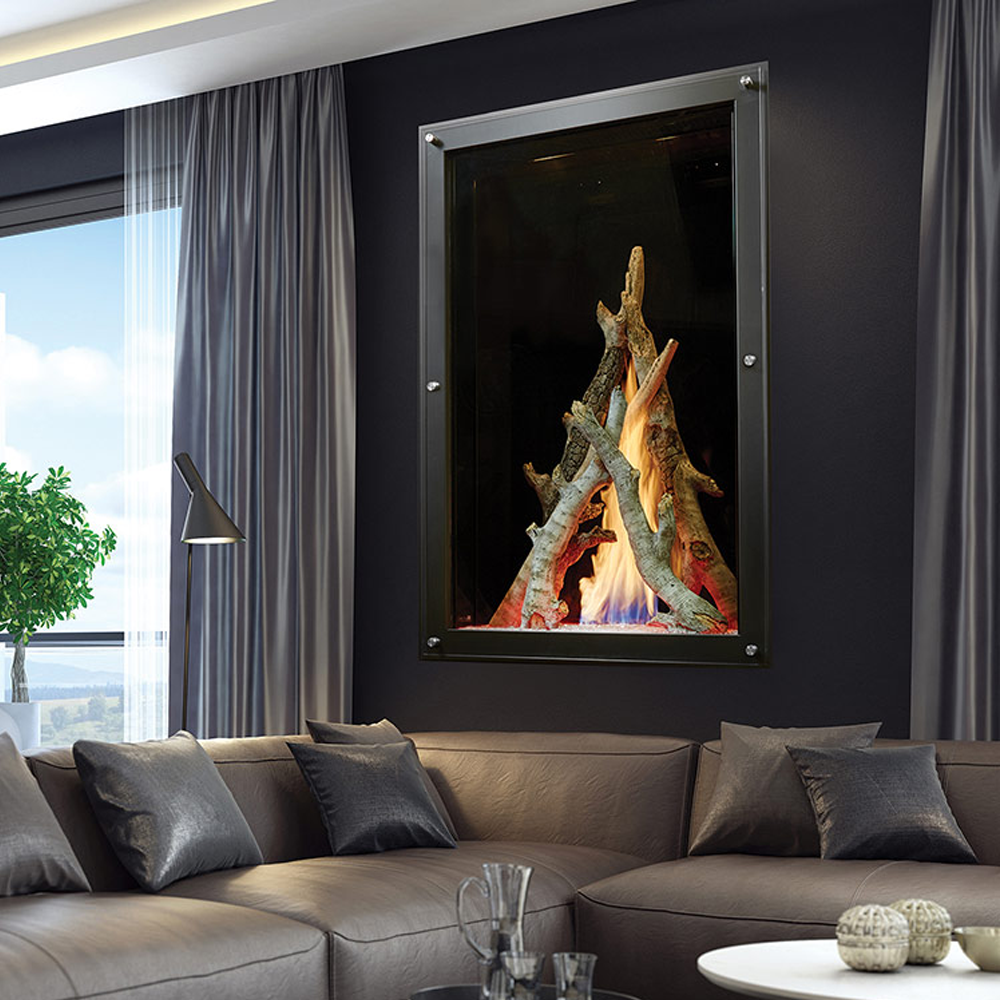 DaVinci Custom Fireplaces™ Vertical Gas Fireplace