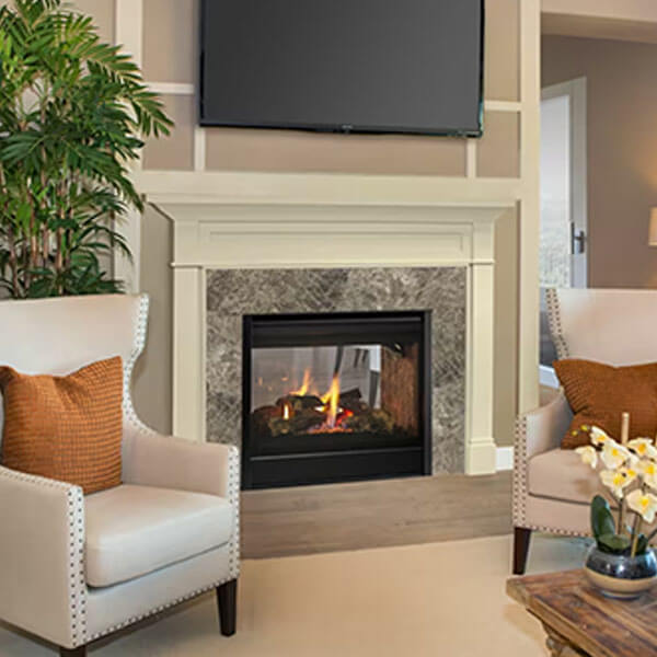 See-Through Gas Fireplace