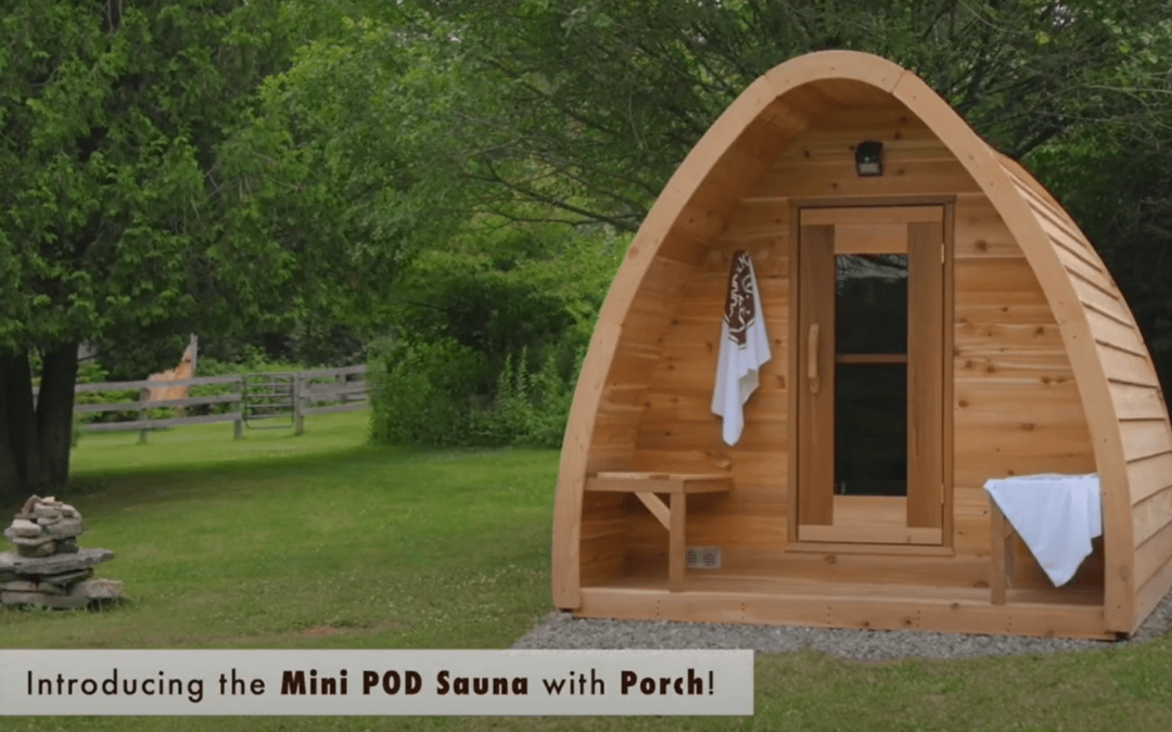 Mini POD Porch Sauna with Porch by Leisurecraft
