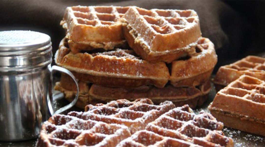 Granny’s Gingerbread Waffles. Recipe Perfect for Christmas Morning.